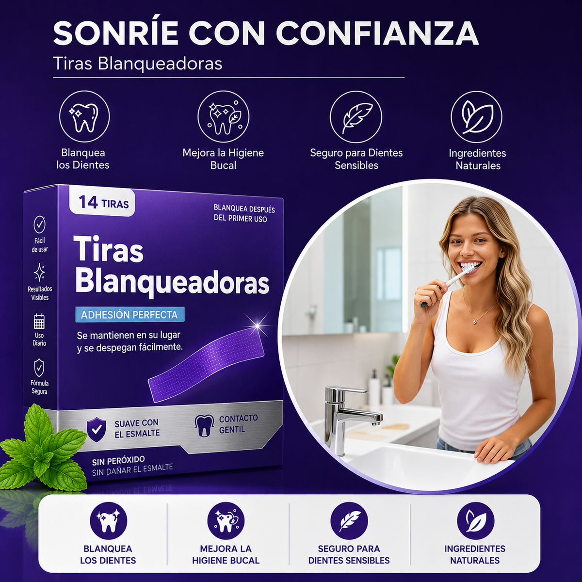 Parches Blanqueadores Dentales