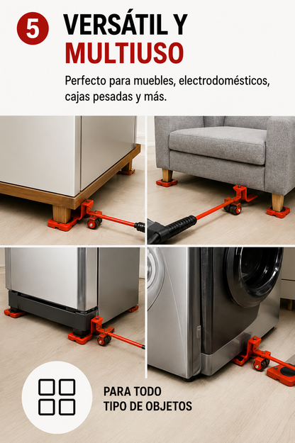 Set de Ruedas Movedoras de Muebles x4